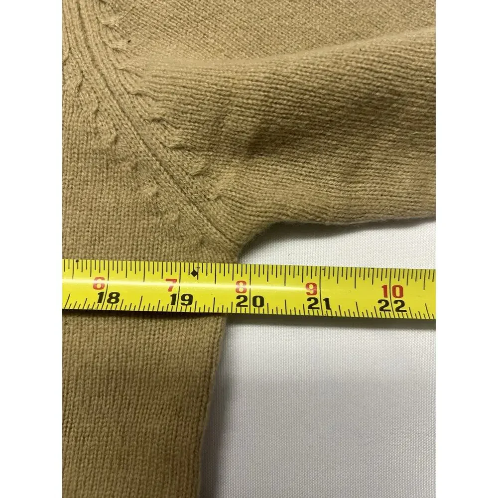 Archie Brown & Son 100% Lambswool Women’s Cardigan Camel Gold Sweater Size 40 - Picture 6 of 16